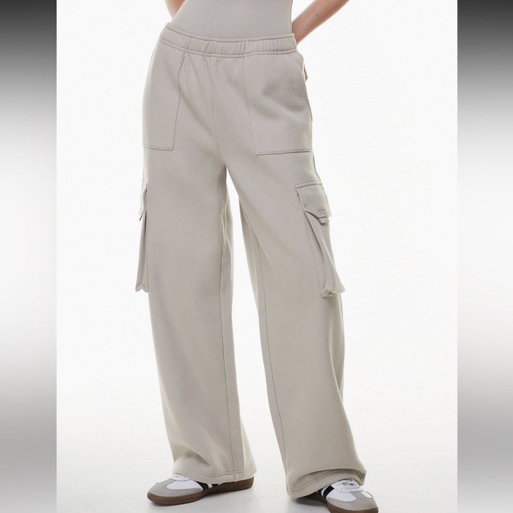 NWT Aritzia TNA cozy Fleece Mega Cargo Sweatpant ashy XS